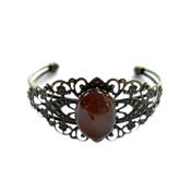 Bracelet en Cornaline Cabochon Pierre Ovale 25x18 mm