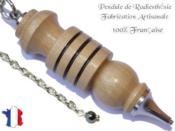 Pendule Divinatoire Style Djed en Bois de Houx Pièce Unique N°DJHO-7
