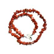 Jaspe rouge Collier en Pierre Baroque