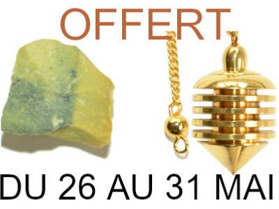 Une Pierre Brute + Un Pendule Dès 59 Euros d'achat Modèle Selon Disponibilité