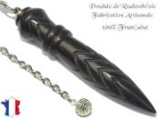 Pendule de Thot Plomb en Bois d'Ebne du Gabon Pice Unique NTHOEBPLPT- 215