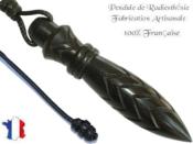 Pendule de Thot Plombé en Bois d'Ebène du Gabon Pièce Unique N°THOEBPLPTT- 245
