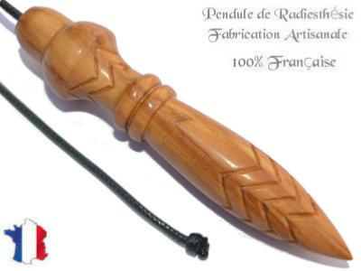 Pendule Egyptien Thot Plombé en Bois d'Olivier Pièce Unique N°THOOLPLPTCF-159