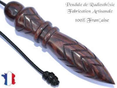 Pendule de Thot Plombé en Bois de Violette Pièce Unique N°THOVIOPLC-97