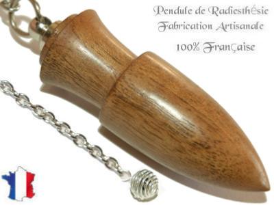 Pendule Amon Plombé Création en Bois de Noyer Pièce Unique N°AMNOPL-9