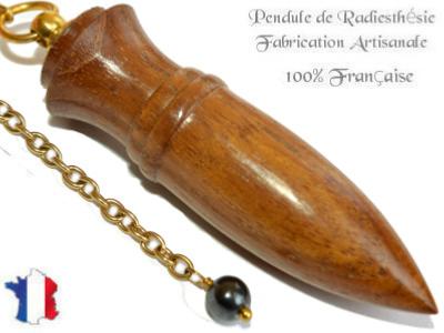 Pendule Amon Création en Bois de Teck Pièce Unique N°AMTEK-14