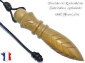 Pendule Egyptien Thot Plombé en Bois de Buis Gravé Pièce Unique N°THOBUPL-39