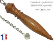Pendule Atlante Plombé en Bois de Palo Santo Pièce Unique N°ATLAEBPLTH-22