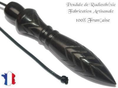 Pendule de Thot Plombé en Bois d'Ebène du Gabon Pièce Unique N°THOEBPLPTCF- 212