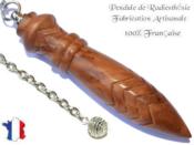 Pendule Egyptien Thot Plomb en Bois de Loupe de Thuya Pice Unique NTHOTHUYPL-7
