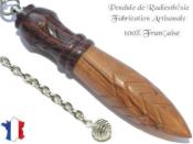 Pendule de Thot Plombé en Bois d'Olivier et Bois de Violette Pièce Unique N°THOOLVIOPL-10