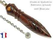 Pendule de Thot Plombé en Bois de Violette Pièce Unique N°THOVIOPL-95