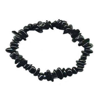 Tourmaline Noire ou Schorl Bracelet en Pierre Baroque