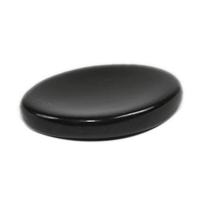 Galet Worry Stone en Tourmaline Noire