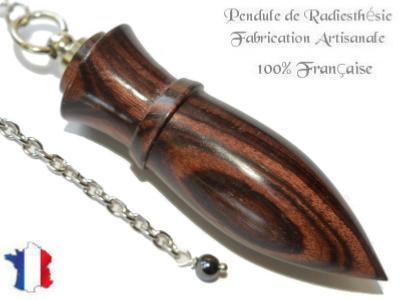 Pendule Amon Création en Bois de Violette Pièce Unique N°AMVIO-17