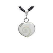 Pendentif Oeil de Sainte Lucie et Argent 925 Forme Coeur