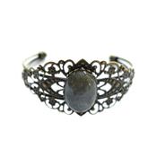 Bracelet en Labradorite Cabochon Pierre Ovale 25x18 mm