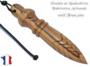Pendule Egyptien Thot en Bois d'Olivier Grav� Pi�ce Unique N�THOOL-210