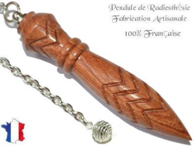 Pendule de Thot Plombé en Bois de Rose Pièce Unique N°THOROSPLPT- 17