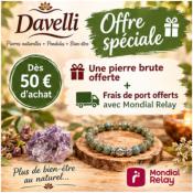 Frais de Port Offerts + 1 Pierre Brute Dès 50 Euros d'achat Valable du 1 au 7 Novembre 2026 (22h00) Modèles Selon Disponibilité