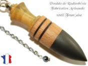 Pendule Amon Création en Bois de Buis de Hêtre et d'ébène Pièce Unique N°AM3B-2