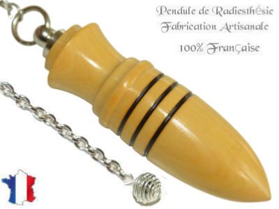 Pendule Amon Plombé Création en Bois de Buis Pièce Unique N°AMOBPL-9