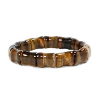 Bracelet Rectangles en Oeil de Tigre