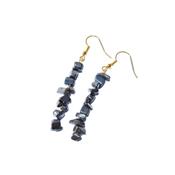 Boucles d'Oreilles en Hématite Style Baroque