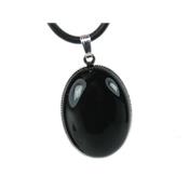 Obsidienne Oeil Cleste Pendentif Cabochon Ovale 25X18 mm