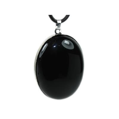 Obsidienne Oeil Céleste Pendentif Cabochon Ovale 40X30 mm