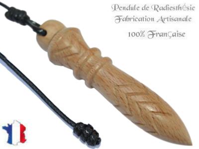 Pendule de Thot Plombé en Bois de Hêtre Pièce Unique N°THOHETPL-43