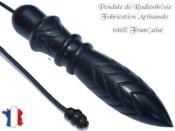 Pendule de Thot Plombé en Bois d'Ebène du Gabon Pièce Unique N°THOEBPLPTC- 252
