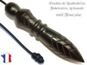 Pendule de Thot Plombé en Bois d'Ebène du Gabon Pièce Unique N°THOEBPLPTC- 235