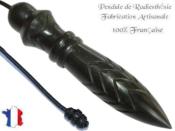 Pendule de Thot Plomb� en Bois d'Eb�ne du Gabon Pi�ce Unique N�THOEBPLPTC- 244