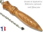 Pendule Egyptien Thot en Bois d'Olivier Gravé Pièce Unique N°THOOL-202