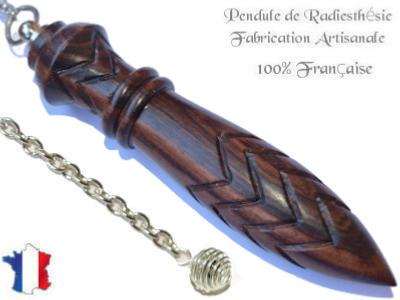 Pendule de Thot Plombé en Bois de Violette Pièce Unique N°THOVIOPL-87