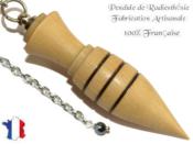 Pendule Amon Création en Bois de Charme Pièce Unique N°AMCHAR-14
