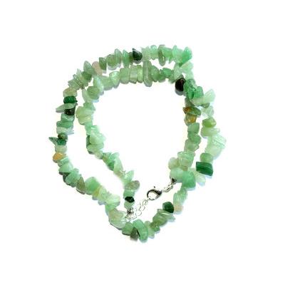 Aventurine Verte Collier en Pierre Baroque