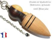 Pendule Celte Création en Bois de Violette avec Aubier et Bois de Hêtre Piéce unique N°CELVIAUH-2