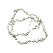 Howlite Blanche Collier en Pierre Baroque