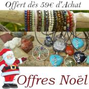 1 Pierre Brute + 1 Pendentif + 1 Bracelet Offert Dès 59 Euros d'achat Valable du 10 au 20 Décembre 2025 (22h00) Modèles Selon Disponibilité