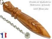Pendule Egyptien Thot Plomb� en Bois d'Olivier Grav� Mod�le Unique N�THOOLPL-187