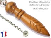 Pendule Egyptien Thot Plombé en Bois de Palo Santo Gravé Pièce Unique N°THOPALPLPT-50