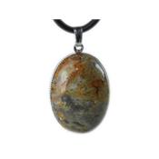 Agate Crazy Lace Pendentif Cabochon Ovale 25X18 mm