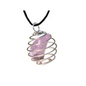 Amthyste Pendentif Cage Pierre Roule