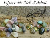 Une Pierre Brute + un Pendentif Offert Dès 39 Euros d'achat Valable du 3 au 12 Août 2025 (22h00) Modèles Selon Disponibilité