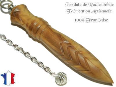 Pendule Egyptien Thot Plombé en Bois d'Olivier Gravé Modèle Unique N°THOOLPL-174