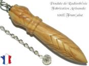 Pendule Egyptien Thot Plomb en Bois d'Olivier Grav Modle Unique NTHOOLPLPT-176