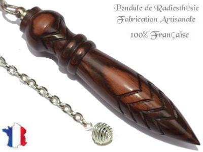 Pendule de Thot Plombé en Bois de Violette Pièce Unique N°THOVIOPL-84