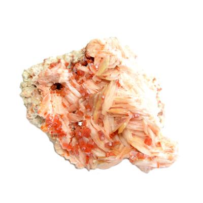 Vanadinite sur Baryte Pierre Unique de Collection N° 1VTD23